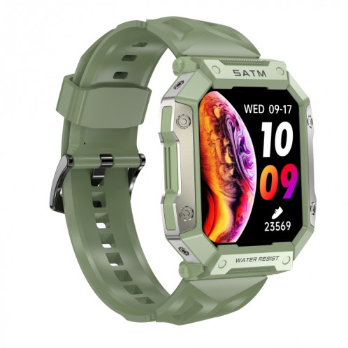 PG333 1,91 pouces Montre de sport intelligente étanche Prise en charge de la surveillance de la fréquence cardiaque / Surveillance de la pression artérielle (Vert) SH501C443-013