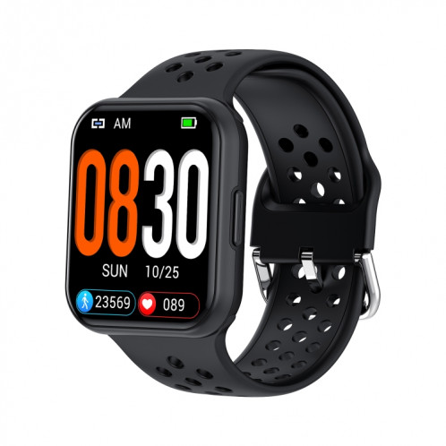 S226 1,72 pouces montre de sport intelligente étanche prise en charge de la surveillance de la fréquence cardiaque/surveillance de la pression artérielle (noir) SH901C612-015