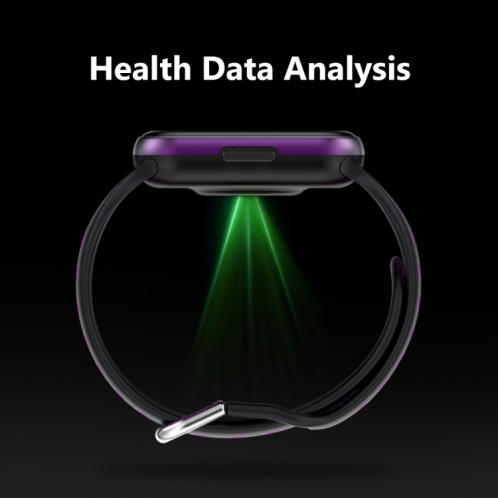 S226 1,72 pouces montre de sport intelligente étanche prise en charge de la surveillance de la fréquence cardiaque/surveillance de la pression artérielle (noir vert) SH901B1938-015