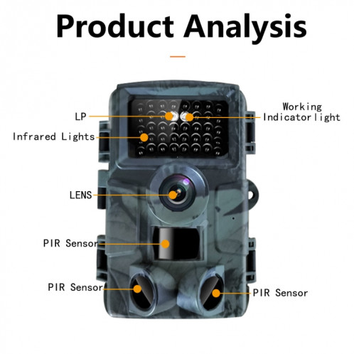 PR4000 2 pouces écran LCD 4K vision nocturne infrarouge caméra de suivi de chasse aux animaux sauvages SH22501302-08