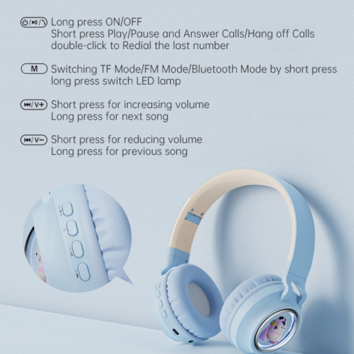 Q1 Headphones Écouteurs Bluetooth supra-auriculaires Monster Kids (abricot) SH601C1568-08