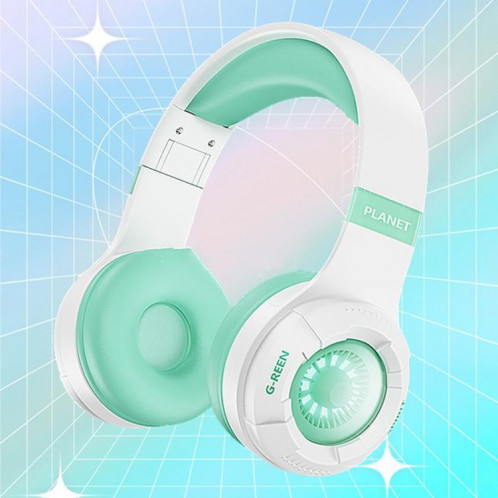 KE25 RGB Light Casque stéréo sans fil Bluetooth pour musique (vert) SH501E1796-08