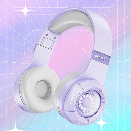 KE25 RGB Light Casque stéréo sans fil Bluetooth pour musique (violet) SH501F513-08