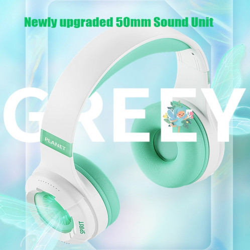 KE25 RGB Light Casque stéréo sans fil Bluetooth pour musique (vert) SH501E1796-08