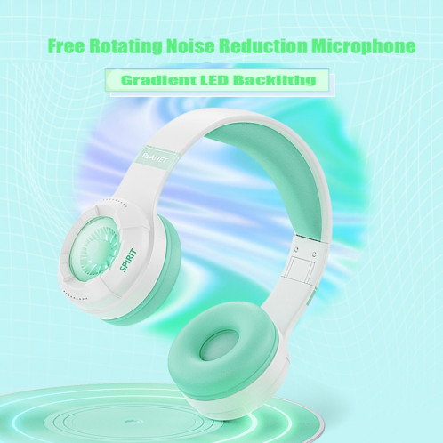 KE25 RGB Light Casque stéréo sans fil Bluetooth pour musique (vert) SH501E1796-08