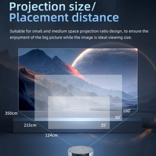 T2 800x480 1000 Lumens LED Mini Projecteur HD, Spécification: Prise UE SH32021638-09