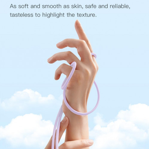 Câble de données en silicone TOTU BT-022 Skin Sense Series Type-C vers Type-C, longueur : 2 m (blanc) ST501B1904-07