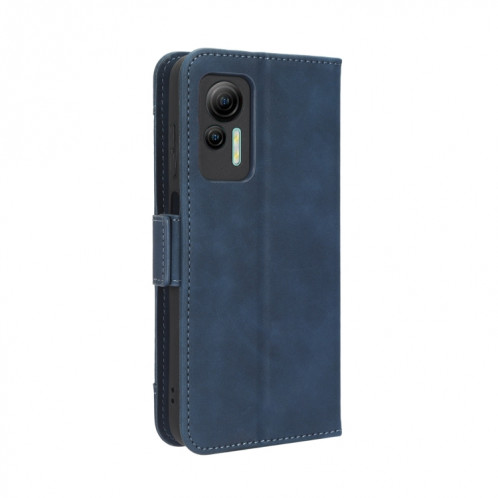 Pour Ulefone Note 14 Skin Feel Veau Texture Card Slots Étui de téléphone en cuir (Bleu) SH529D1370-07