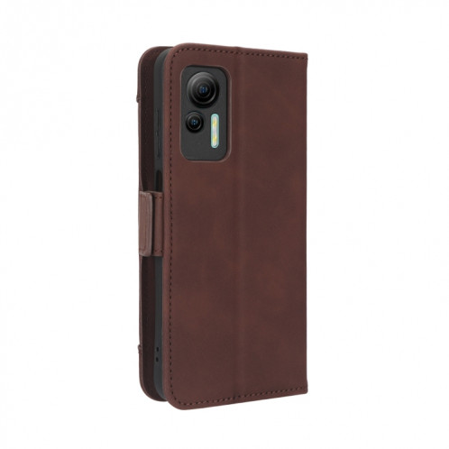Pour Ulefone Note 14 Skin Feel Veau Texture Card Slots Étui de téléphone en cuir (Marron) SH529E179-07