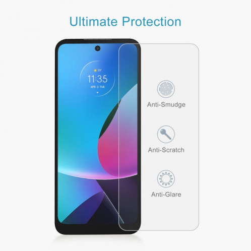 Pour Motorola Moto G Power 2023 50pcs 0.26mm 9H 2.5D Film de verre trempé SH57041845-06