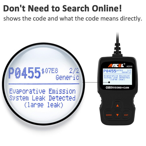 Ancel AD310 CAN OBD2 Outil de diagnostic de panne de moteur de voiture SH2589317-06