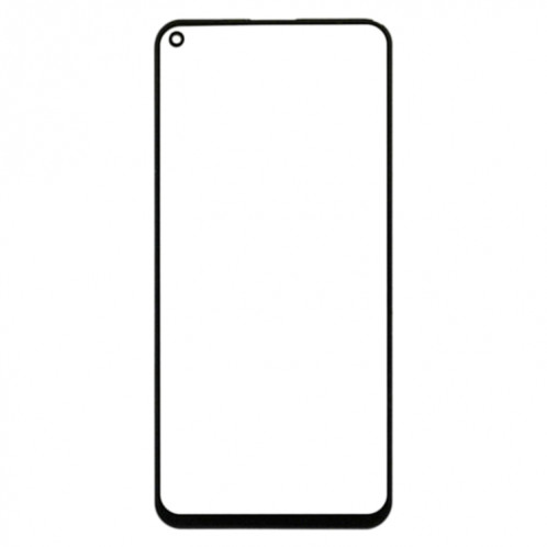 Pour OnePlus Nord 2T CPH2399 CPH2401 Lentille en verre extérieure de l'écran avant avec adhésif optiquement transparent OCA SH13051321-05