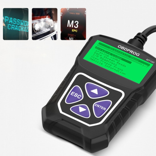 Outil de diagnostic de voiture de testeur de moteur de voiture de scanner d'Obdprog MT100 OBD2 SH2618185-07