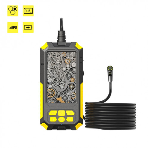 Endoscope à trois caméras P50 8 mm 4,5 pouces avec écran, longueur: ligne dure 5 m SH8102413-07