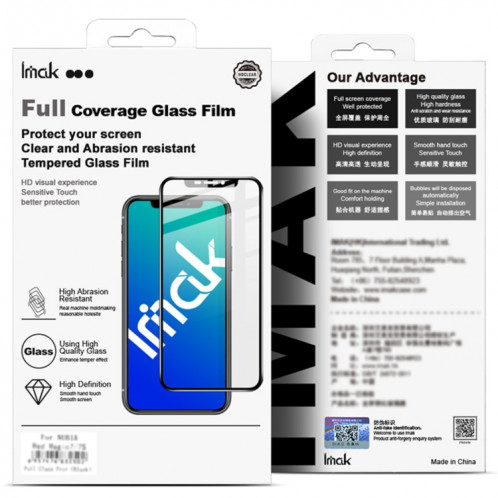 Pour Motorola Moto G73 5G imak 9H dureté de surface plein écran Film en verre trempé série Pro + SI90044-06