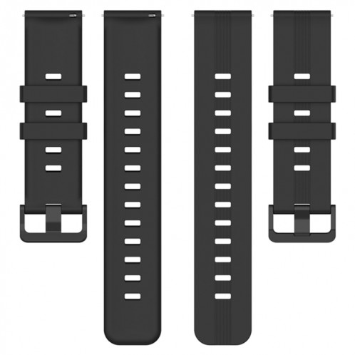 Pour Coros Apex 46mm/Apex Pro/Ticwatch Pro 3 Bracelet de montre en silicone de couleur unie verticale de 22mm (gris vert) SH501F1966-07