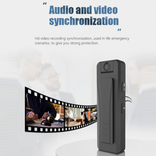 Stylo enregistreur de caméra de surveillance S2 1080P HD avec clip (noir) SH301A1950-012