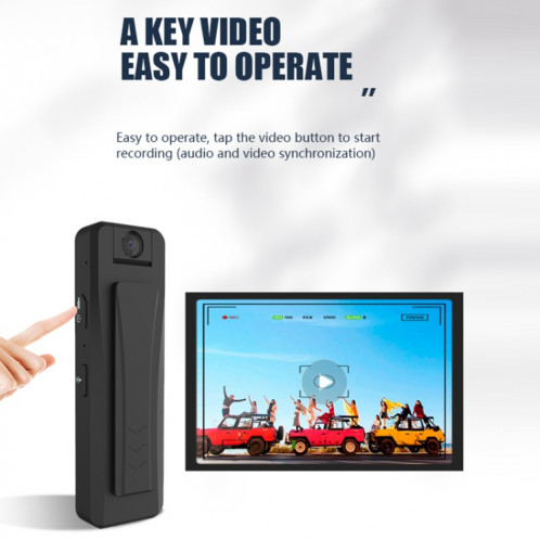 Stylo enregistreur de caméra de surveillance S2 1080P HD avec clip (noir) SH301A1950-012