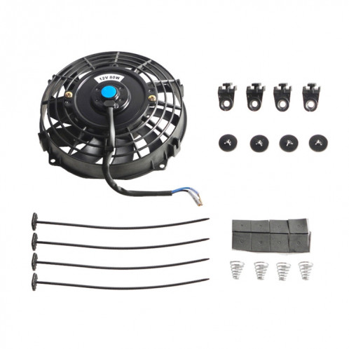 7 pouces 12V 80W ventilateur de refroidissement d'huile de transmission puissant avec accessoire de montage SH18011065-06