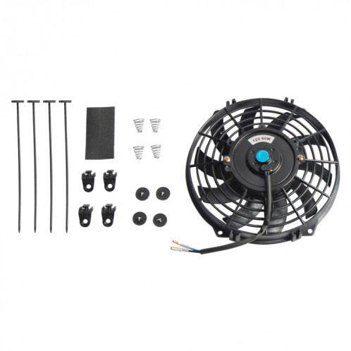9 pouces 12V 80W voiture puissant ventilateur de refroidissement d'huile de transmission avec accessoire de montage SH1802177-06