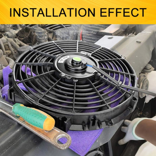 9 pouces 12V 80W voiture puissant ventilateur de refroidissement d'huile de transmission avec accessoire de montage SH1802177-06