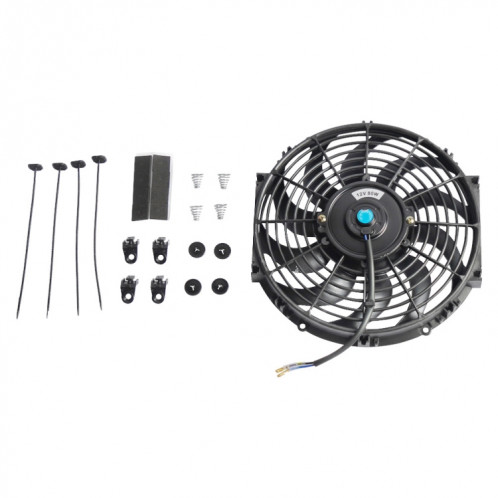 12 pouces 12V 80W ventilateur de refroidissement d'huile de transmission puissant avec accessoire de montage SH180466-06