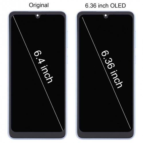 Pour Samsung Galaxy A33 5G SM-A336 6,36 pouces OLED LCD écran numériseur assemblage complet avec cadre (blanc) SH303W1735-08