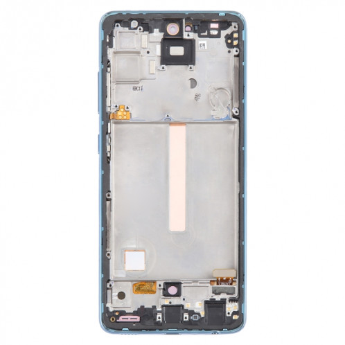 Pour Samsung Galaxy A52 4G SM-A525 6,43 pouces OLED LCD écran numériseur assemblage complet avec cadre (bleu) SH406L49-08