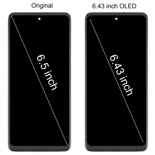 Pour Samsung Galaxy A52 4G SM-A525 6,43 pouces OLED LCD écran numériseur assemblage complet avec cadre (blanc) SH406W919-08