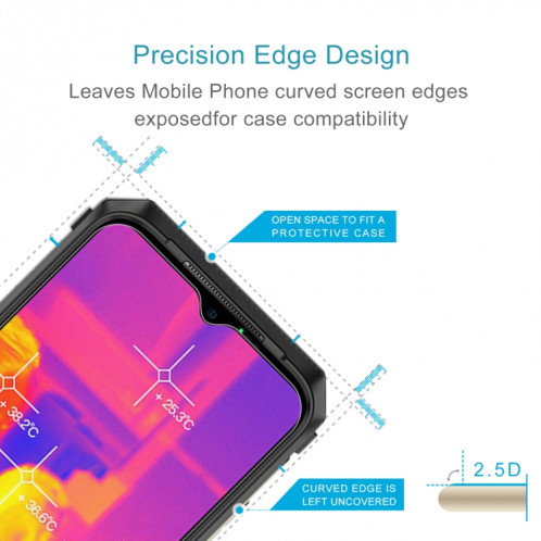 Pour Ulefone Power Armor 19T 50pcs 0.26mm 9H 2.5D Film de verre trempé SH64031969-06