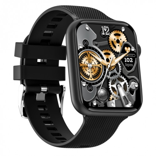 HT15 1,85 pouces bande de silicone IP67 montre intelligente étanche, prise en charge des appels Bluetooth/surveillance du sommeil (noir) SH601A458-011