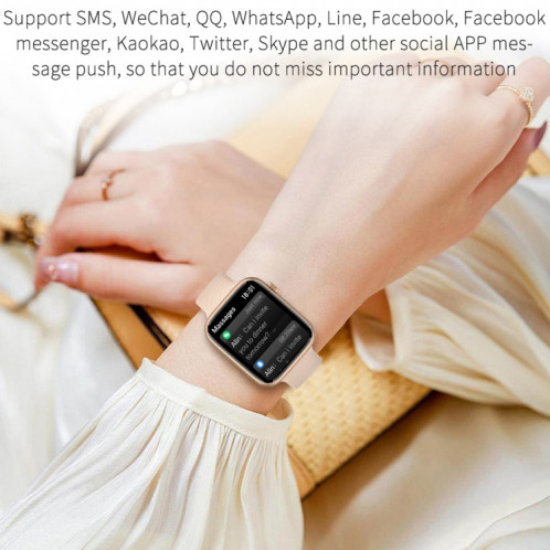HT15 1,85 pouces bande de silicone IP67 montre intelligente étanche, prise en charge des appels Bluetooth/surveillance du sommeil (or) SH601B1614-011