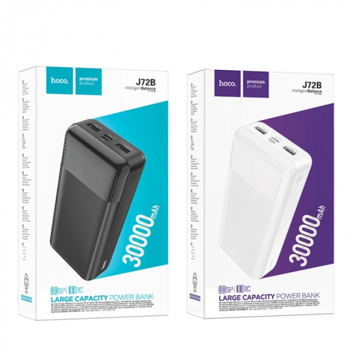 hoco J72B 30000mAh Batterie Externe à Affichage LED (Blanc) SH101B275-06