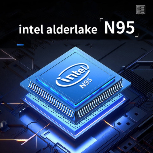 ZX03 Windows 11 Mini PC, Intel Alder Lake N95, prise en charge de la double sortie HDMI, spécification : 8 Go + 1 To () SH504B426-011