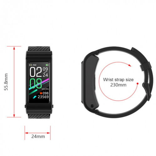 H21 1,14 pouces Steel Band Earphone Amovible Smart Watch Support Mesure de la température / Appel Bluetooth / Commande vocale (Argent) SH001C1916-010