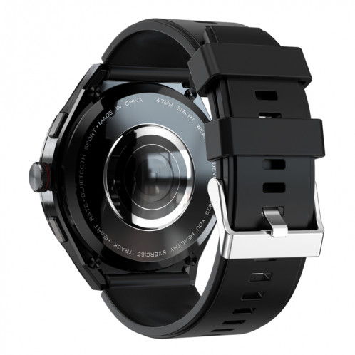 BM01 1,45 pouces Bande de silicone IP68 Montre intelligente étanche Prise en charge Appel Bluetooth / NFC (Noir) SH901A340-09