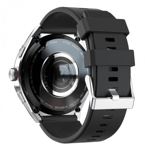 BM01 Bande de silicone de 1,45 pouce IP68 Montre intelligente étanche Prise en charge des appels Bluetooth / NFC (Argent) SH901C524-09