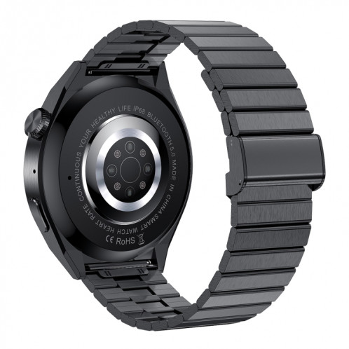 HDT 3 Max 1,6 pouces Steel Band IP67 Étanche Smart Watch Support Bluetooth Appel / NFC (Noir) SH001A595-016