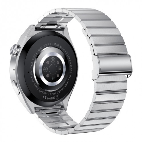 HDT 3 Max 1,6 pouces Steel Band IP67 Étanche Smart Watch Support Bluetooth Appel / NFC (Argent) SH001B1086-016