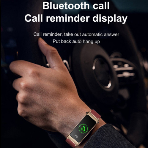 K13 1.14 pouces bande de silicone écouteur détachable montre intelligente prise en charge appel Bluetooth (rouge) SH701B93-08