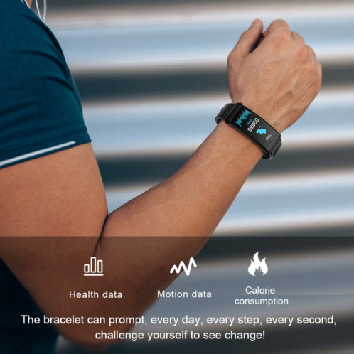 K13 1.14 pouces bande de silicone écouteur détachable montre intelligente prise en charge appel Bluetooth (rouge) SH701B93-08