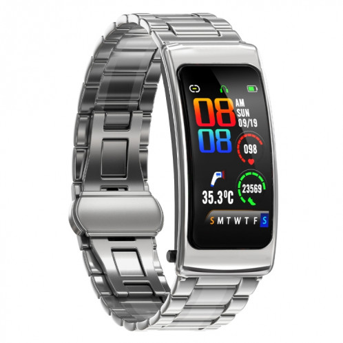 K20 1,14 pouces bande d'acier écouteur détachable vie étanche montre intelligente prise en charge appel Bluetooth (argent) SH601C1044-015