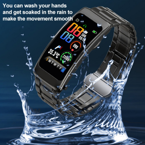 K20 1,14 pouces bande d'acier écouteur détachable vie étanche montre intelligente prise en charge appel Bluetooth (argent) SH601C1044-015