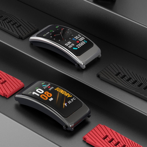 K20 1,14 pouces bande d'acier écouteur détachable vie étanche montre intelligente prise en charge appel Bluetooth (argent) SH601C1044-015