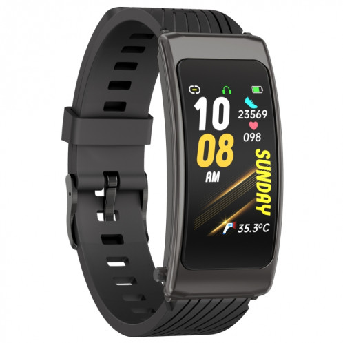 K20 1,14 pouces bande de silicone écouteur détachable vie étanche montre intelligente prise en charge appel Bluetooth (noir) SH701A1214-015