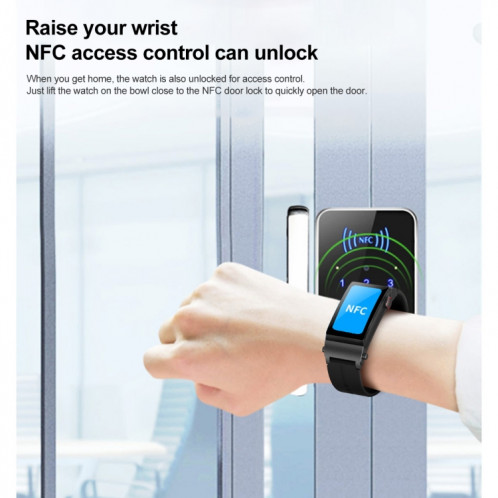M6 1,5 pouces bande d'acier écouteur détachable IP68 étanche montre intelligente prise en charge Bluetooth appel (or) SH601B43-018