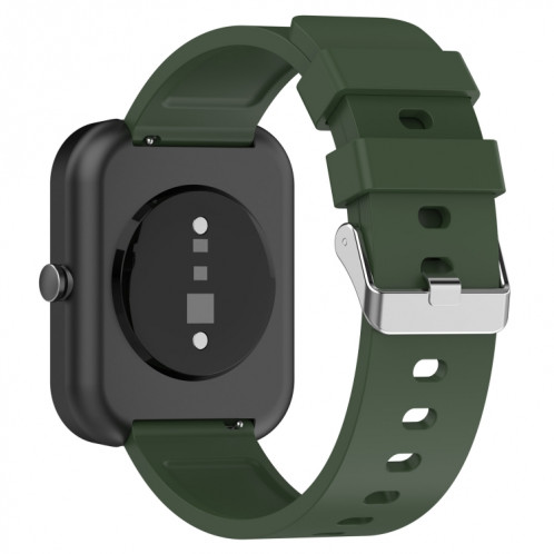 Pour le bracelet de montre en silicone OnePlus Nord Steps Style (vert armée) SH601H1034-07