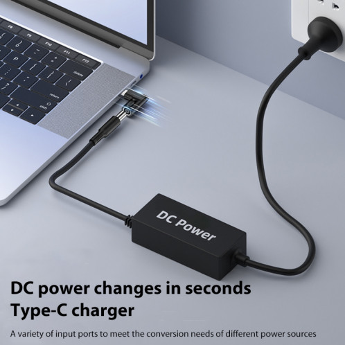 Adaptateur secteur 4.0x1.7mm 65W DC Input vers USB-C / Type-C PD SH60111692-07