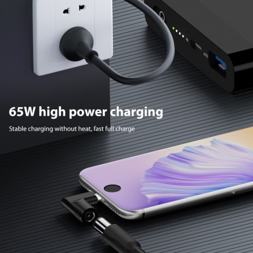 Adaptateur secteur 4.0x1.7mm 65W DC Input vers USB-C / Type-C PD SH60111692-07