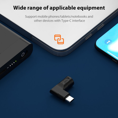 Adaptateur secteur 4.0x1.7mm 65W DC Input vers USB-C / Type-C PD SH60111692-07